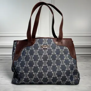 Pre-owned Celine Denim Shoulder Bags Macadam Paris Tote