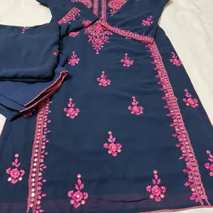 Afghani Pakistani Balochi mirror embroidered dress Casual Womenswear