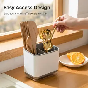 Kitchen Countertop Organizer Rack, Three-Grid Design, Durable & Convenient Storage Solution, Ideal for Organizing Kitchen Essentials