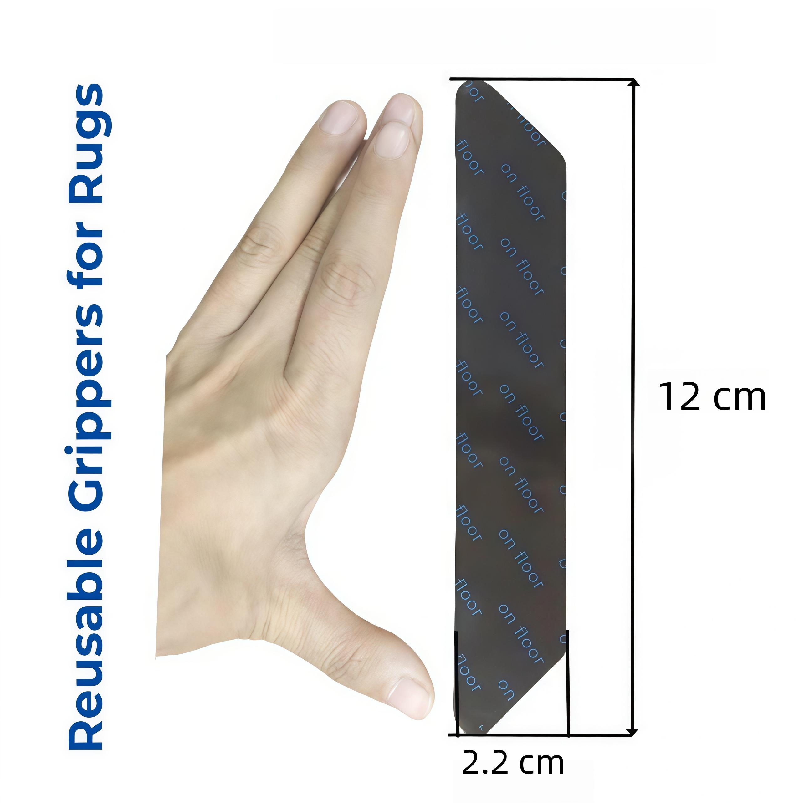 Anti Slip Carpet Gripping Mat, 12pcs/set DurableWashable & Reusable Rubber Mat for FixingHardwood Floors on Carpet, Suitable for LivingRoom Bedroom Carpet Mat