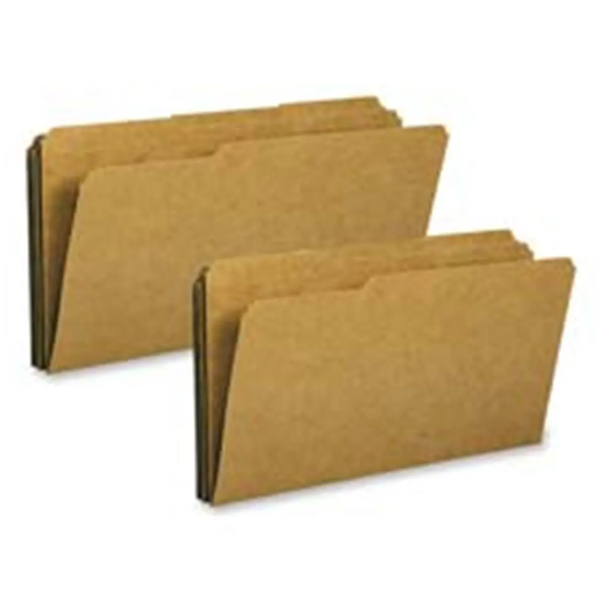Smead Manufacturing Company SMD10734 Kraft Paper Office File Folder - Sturdy 11 Point, 2-Ply, 1/3 Cut Assorted Tabs, Letter Size, Rounded Corners, File Protection, Ideal for Archives & Organizing, Brown Paper Folders