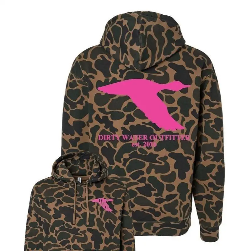 Vintage DWO Neon Old School Camo 3D Hoodie for Men and Women, Trendy 3D Hoodie, Realistic Print Sweatshirt, Cool Unisex Fashion Top