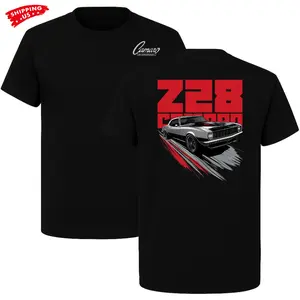 Camaro Z28 Classic T-Shirt, Retro American Muscle Car Design, Camaro Graphic Shirt for Auto Enthusiasts & Street Drivers, Perfect Gift for Classic Car Fans or Racing Lovers