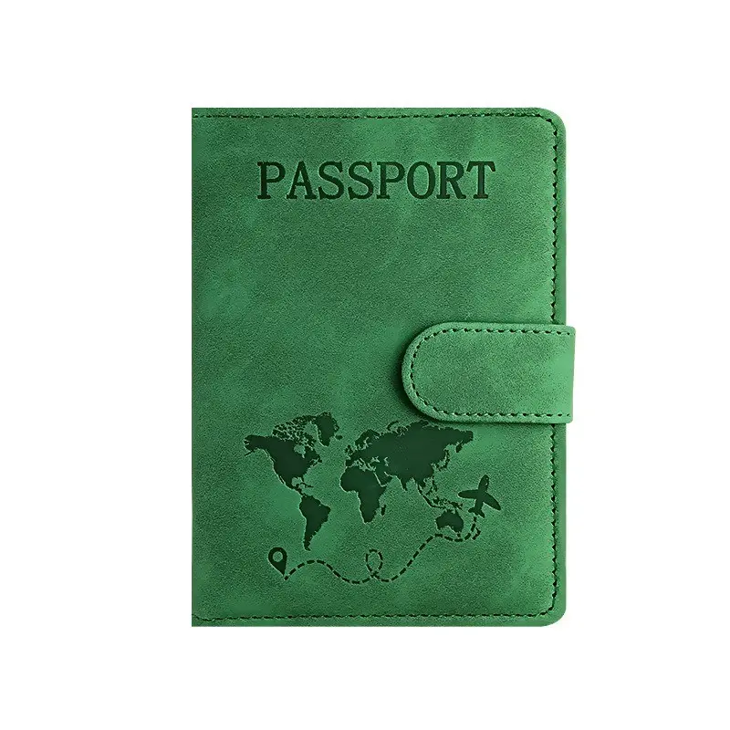 Leather Passport Holder Set, Magnetic Closure Passport Case, Multi-Functional ID Wallet, Durable Leather Material, Secure Storage Solution, Passport Cover, Passport Protector, Travel Essentials