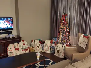 Holiday Santa Bags + Gift Bags + Holiday Bags + Personalized Bag + Christmas Bags + Christmas Gift + Oversized Gift Bag + Personalized Gift Bag + Holiday Gift Bags