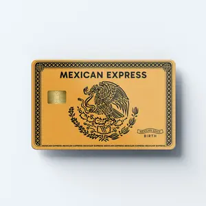 Mexican Express BlackHawk Edition Gold Vinyl Credit Card Sticker Debit Card Skin