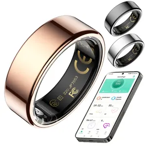 Smart Ring for Women Men, Health Ring - Fitness Ring with Sleep Monitor Menstrual Cycle, Pedometer, Calorie & Exercise Tracker| Inteligente Ring Compatible with iPhone Android, No Subscription Fee - Sleep Tracking Wearable, Valentine'S Day Gifts