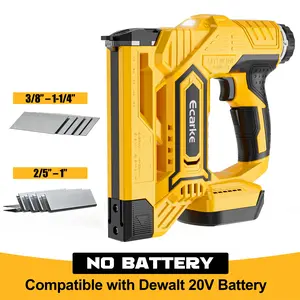 Cordless 18GA  5/8 to 1-1/4 Inch Brad Nailer for Dewalt 20V, 【Battery NOT Included】, 2 Mode 18 Gauge Nail Gun with 1000 Nials for Wood Carpentry, Brushless