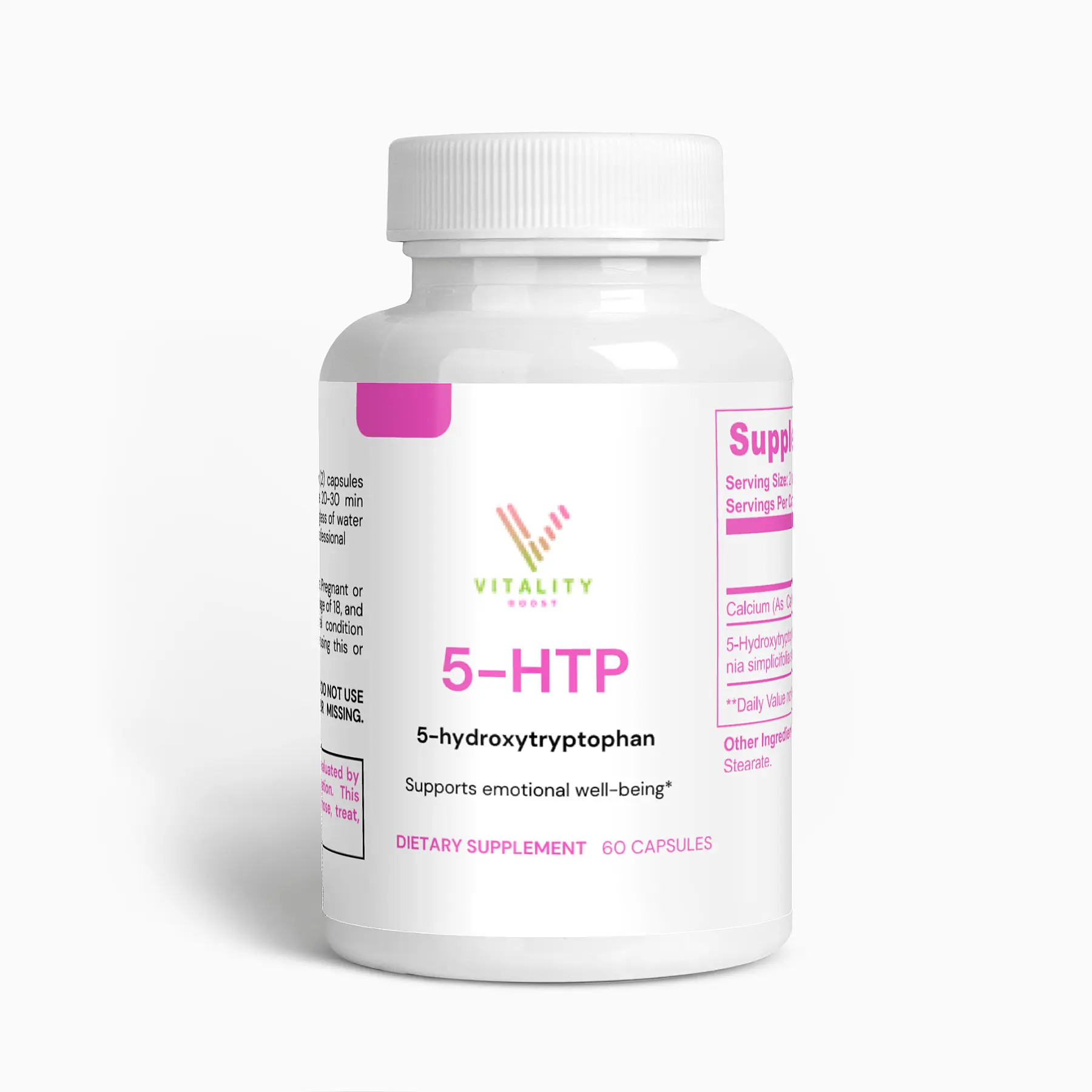 5-HTP Dietary Supplements: Supporting Healthy Serotonin Levels Naturally Fitness Healthcare Capsule Edible Magnesium