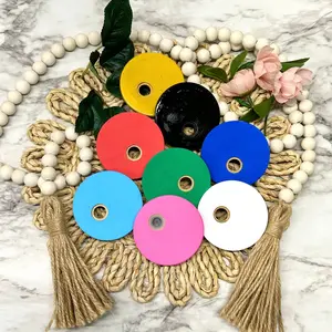 Multicolor Natural Bamboo Lid for Drinkware Mug replacement for glass can bamboo lids