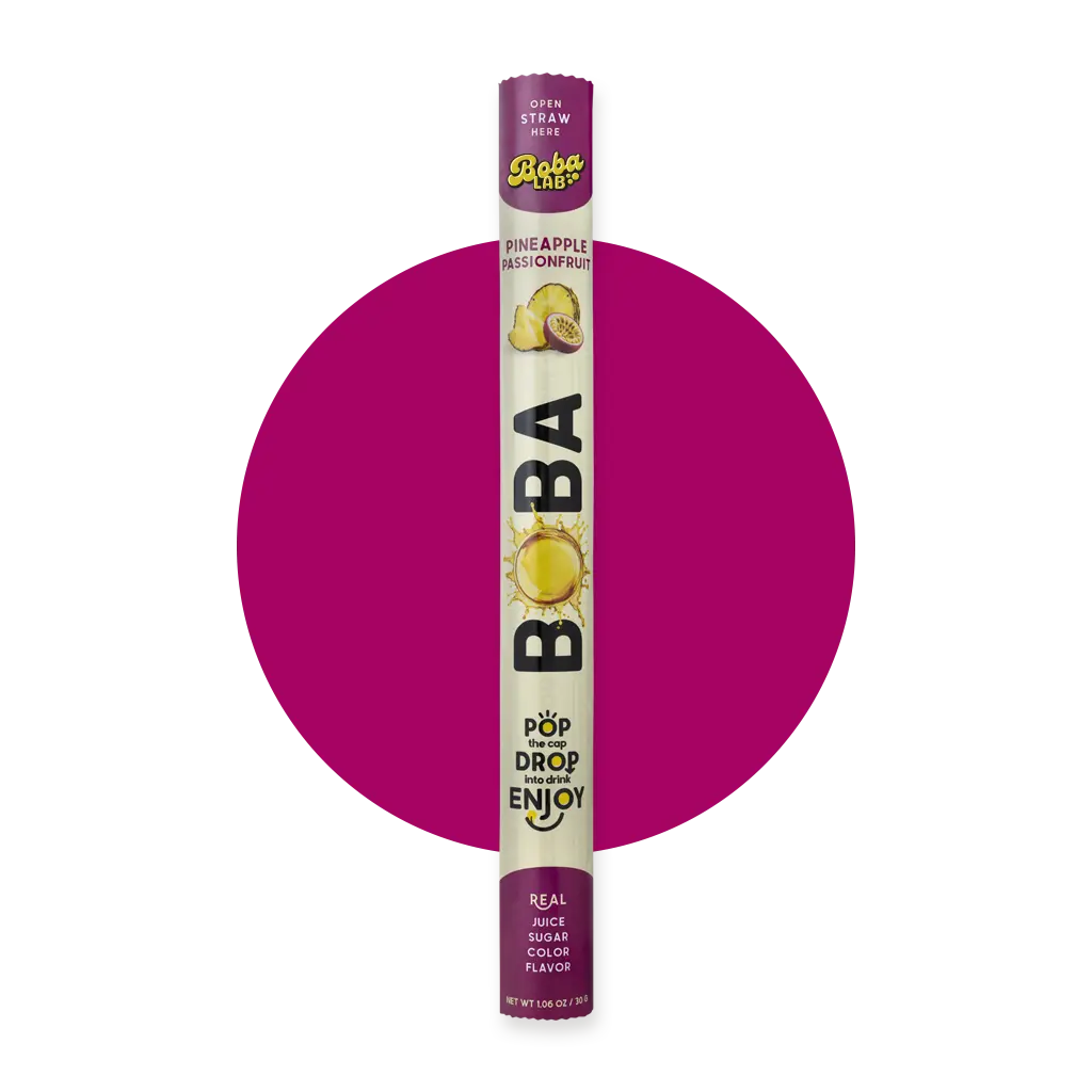 Pineapple Passionfruit Boba Straw Pineapple Passionfruit Boba Straw