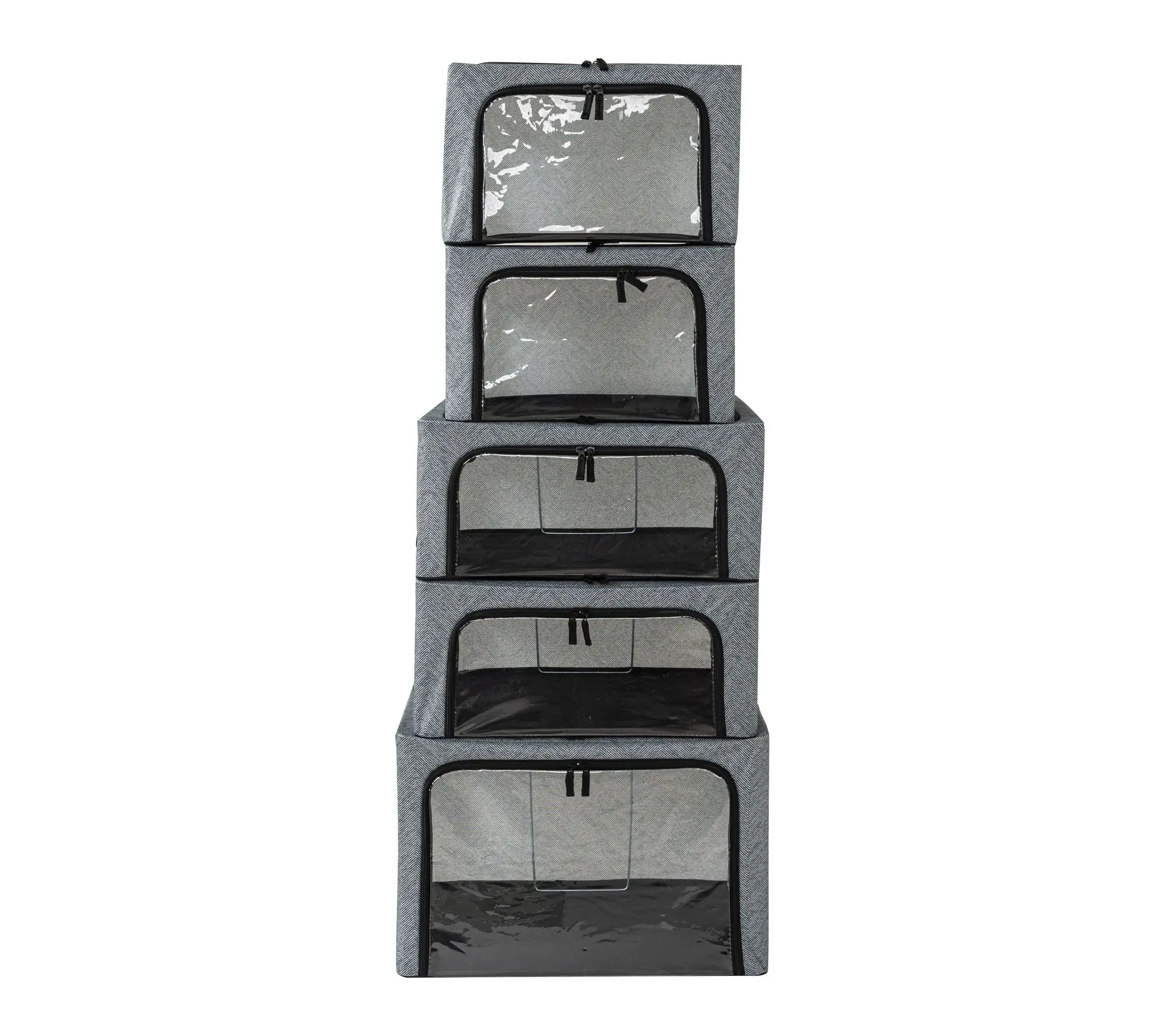Periea Set of 5 Assorted Collapsible Storage Boxes Periea Set of 5 Assorted Collapsible Storage Boxes