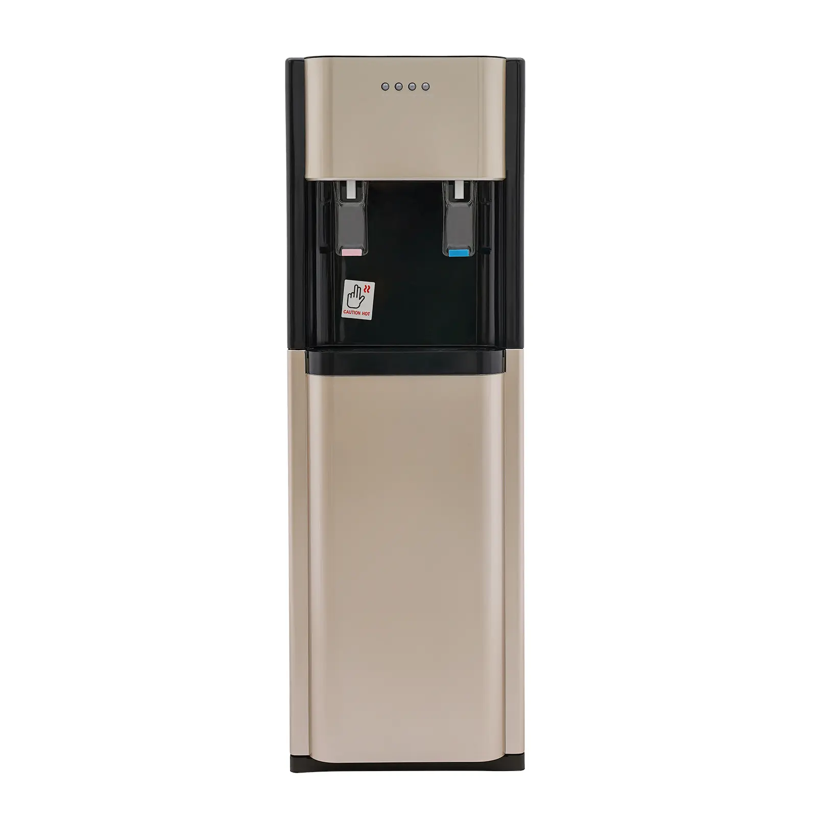 Bottom Loading Water Dispenser with Hot & Cold Water & 304 Stainless Steel Liner, 450W Heating & 70W Cooling, 0.16 Gal/H Capacity with Overheat & Dry-Burn Protection, Floor Standing Water Cooler for Home Office Kitchen Commercial Use