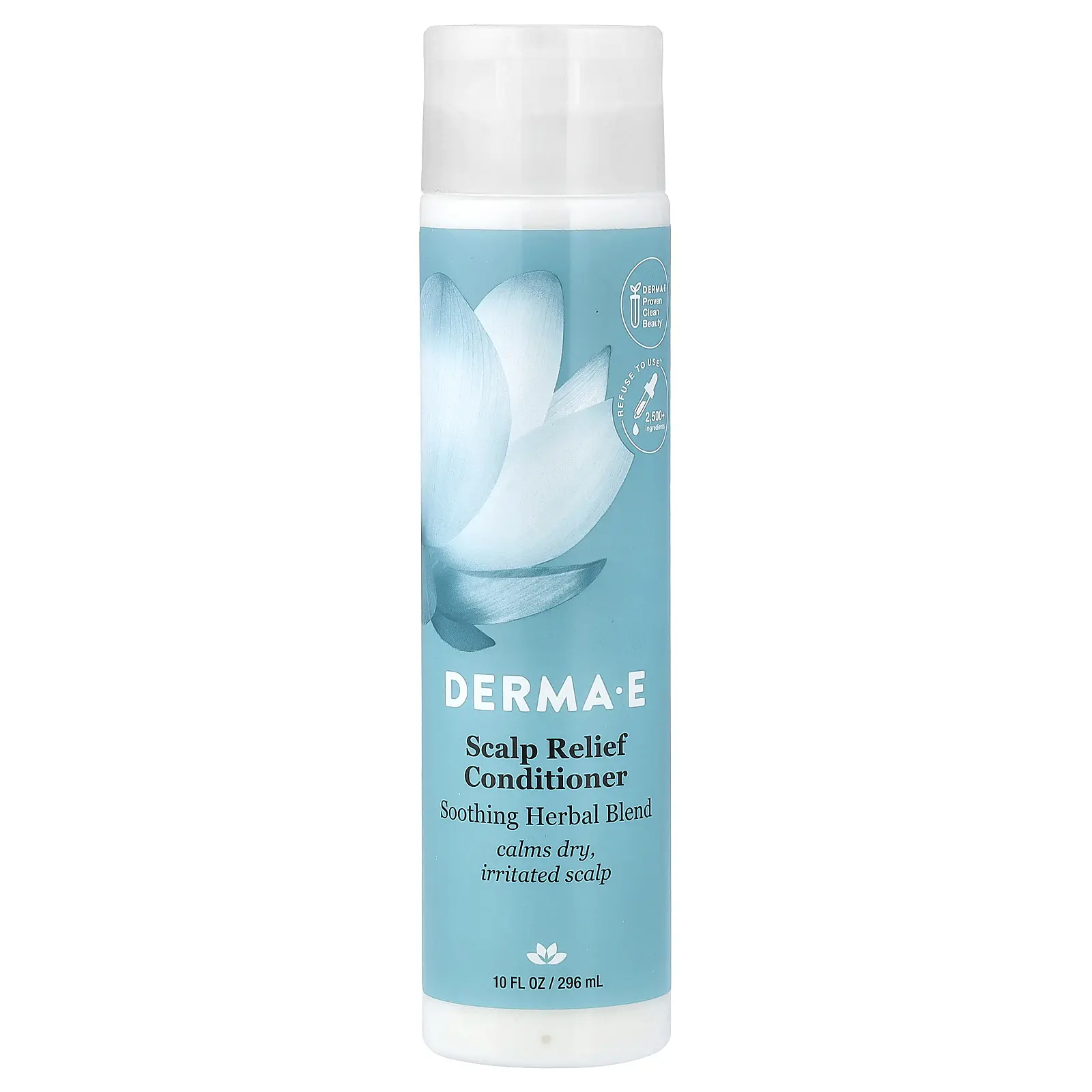 DERMA E Scalp Relief Conditioner, Soothing Herbal Blend, 10 fl oz (296 ml)