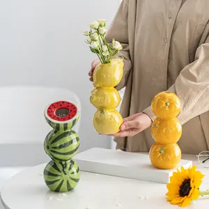 Trendy Artificial Fruits Vase for Table Decoration Nordic Minimalist Design Cross Border Popular Home Accessories