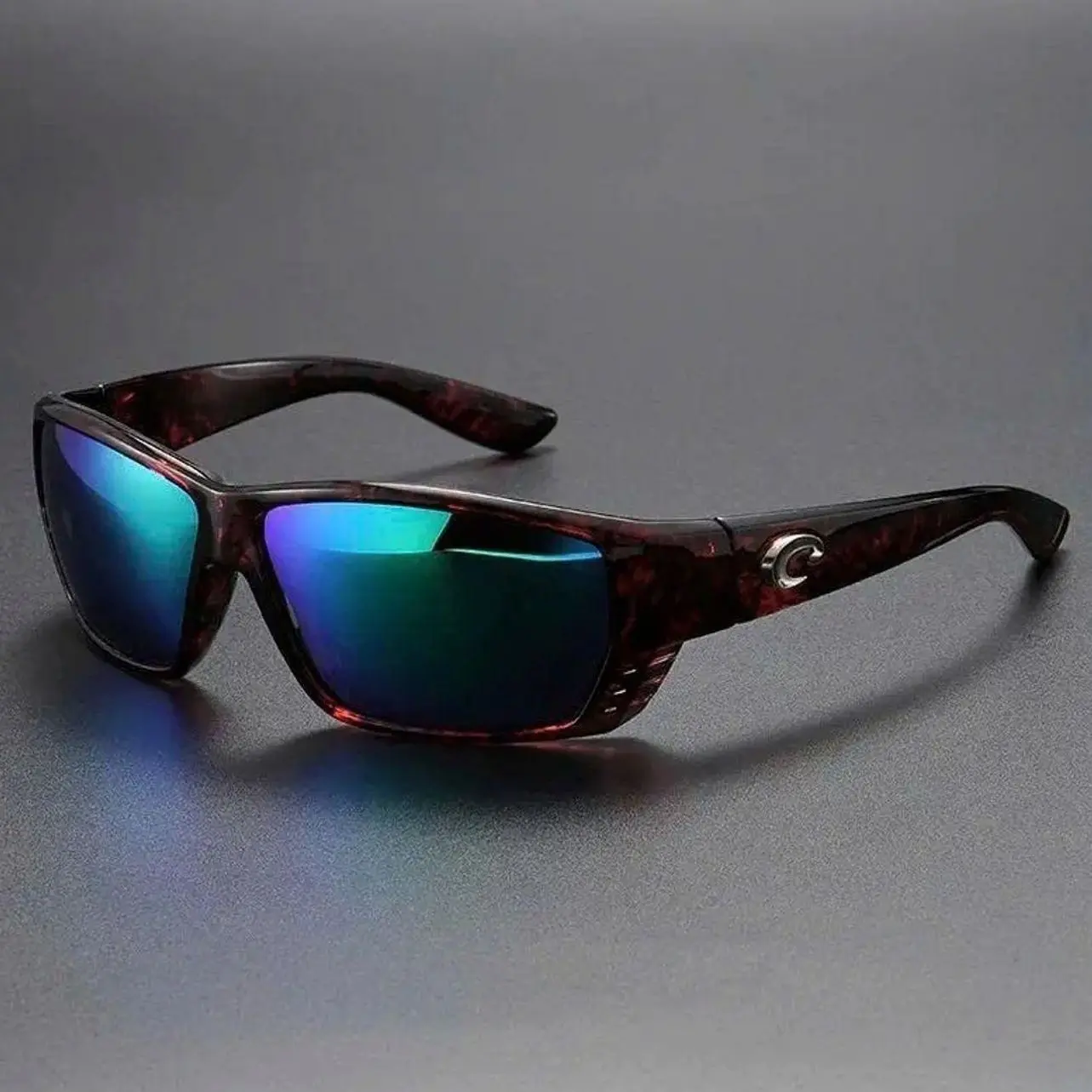 Costa Del Mar Tuna Alley Matte Black Frame/Grey Polarized Lenses 580P, COSTA Polarized Sunglasses Fashion Cycling Running Sun Glasses Unisex Outdoor Sport Polarized Goggles B93