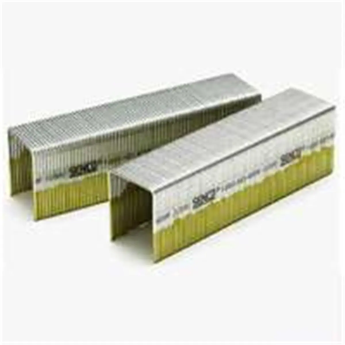P13BAB Adhesive Collated Construction Staples, 1x1 in, 16 Gauge, Galvanized for ACQ Pressure Treated Lumber