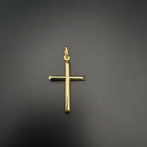 10k Gold Cross Pendant - Elegant Religious Jewelry for Women and Men - Perfect for Daily Wear and Special Occasions