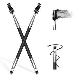 EyeBrow Brush -1 Pcs Brow Brush,Dual-ends Eye Brow Brush, Angled yebrow Brush & Eyebrow Spoolie rush, Make Your Brow Perfect