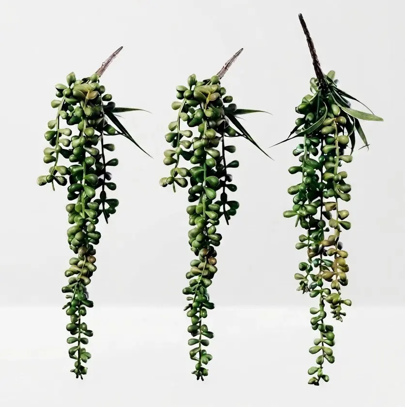 3 Pack Artificial Hanging Succulent Plants