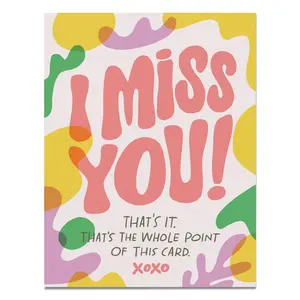 I Miss You Greeting Card I Miss You Greeting Card