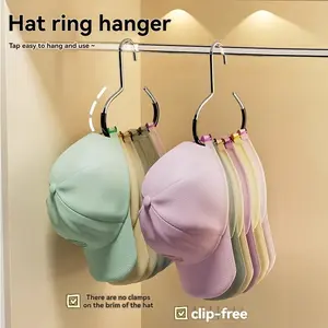 Hat storage rack, scarf , bag rack, towel rack, underwear rack,  storage , dormitory wardrobe, practical small clothes hanger, multifunctional clothes Organiser hanger Hanging White—15 Pieces/Pack