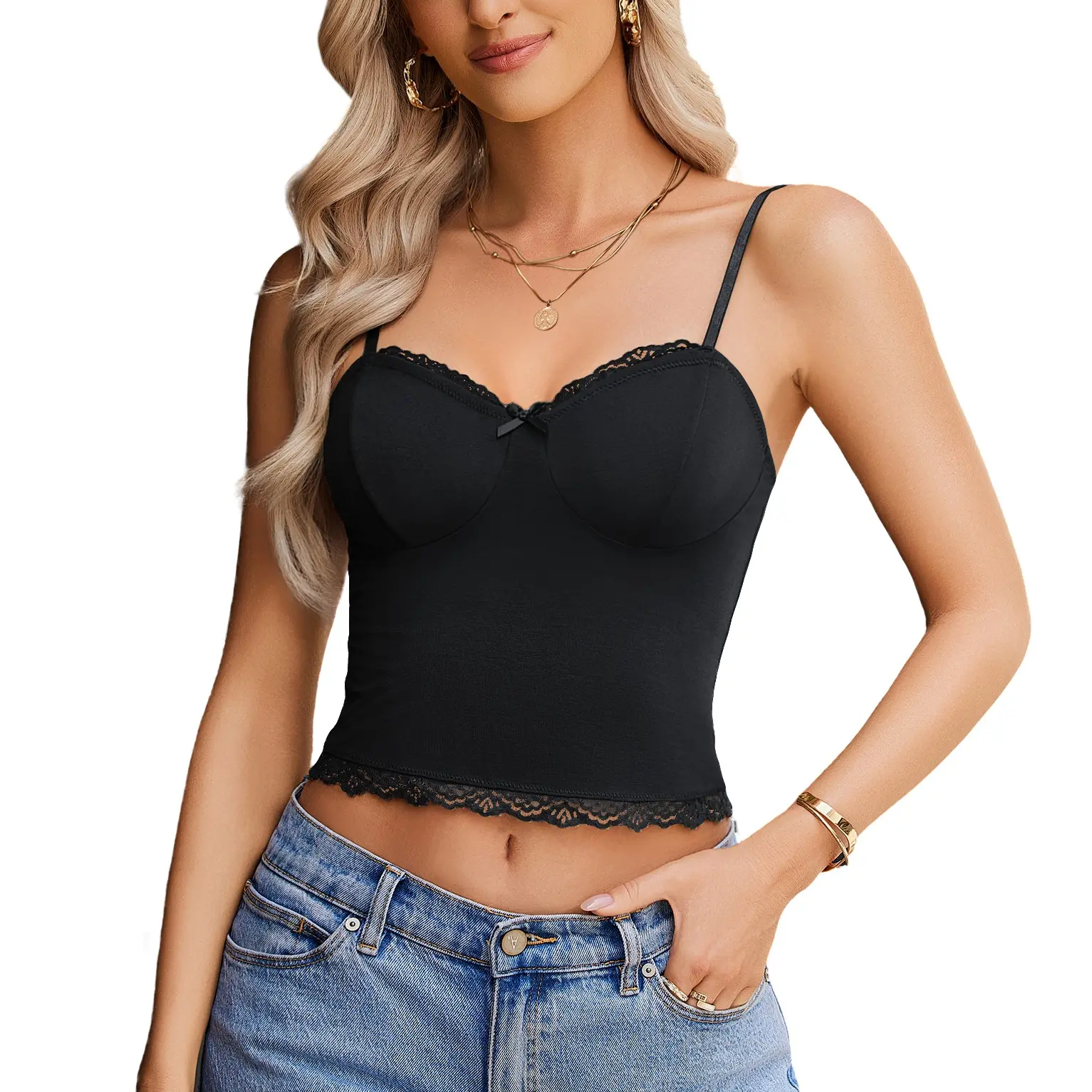 Avidlove Camisoles Tops for Women Lace Cami Tops Y2k Undershirts Cute Going Out Top