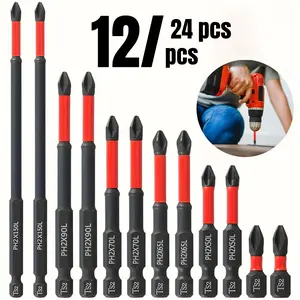 Anti Slip Drill Bit Set, 1 Set Impact Resistant Electric Screwdriver Drill Bit Set, High Hardness Drill Bit Set for Woodworking, Power Tool Accessories, Drill Bits Set, Drill Bit Kit