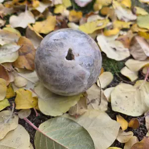 Sunstone Moonstone Sphere with Druzy 3 H x 9.50 Diameter for Spiritual Growth Emotional Healing and Balance