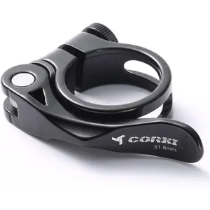 Cycles 31.8MM Quick Release  Seatpost Clamp, Sandblasting Anodised  Alloy Black KC89