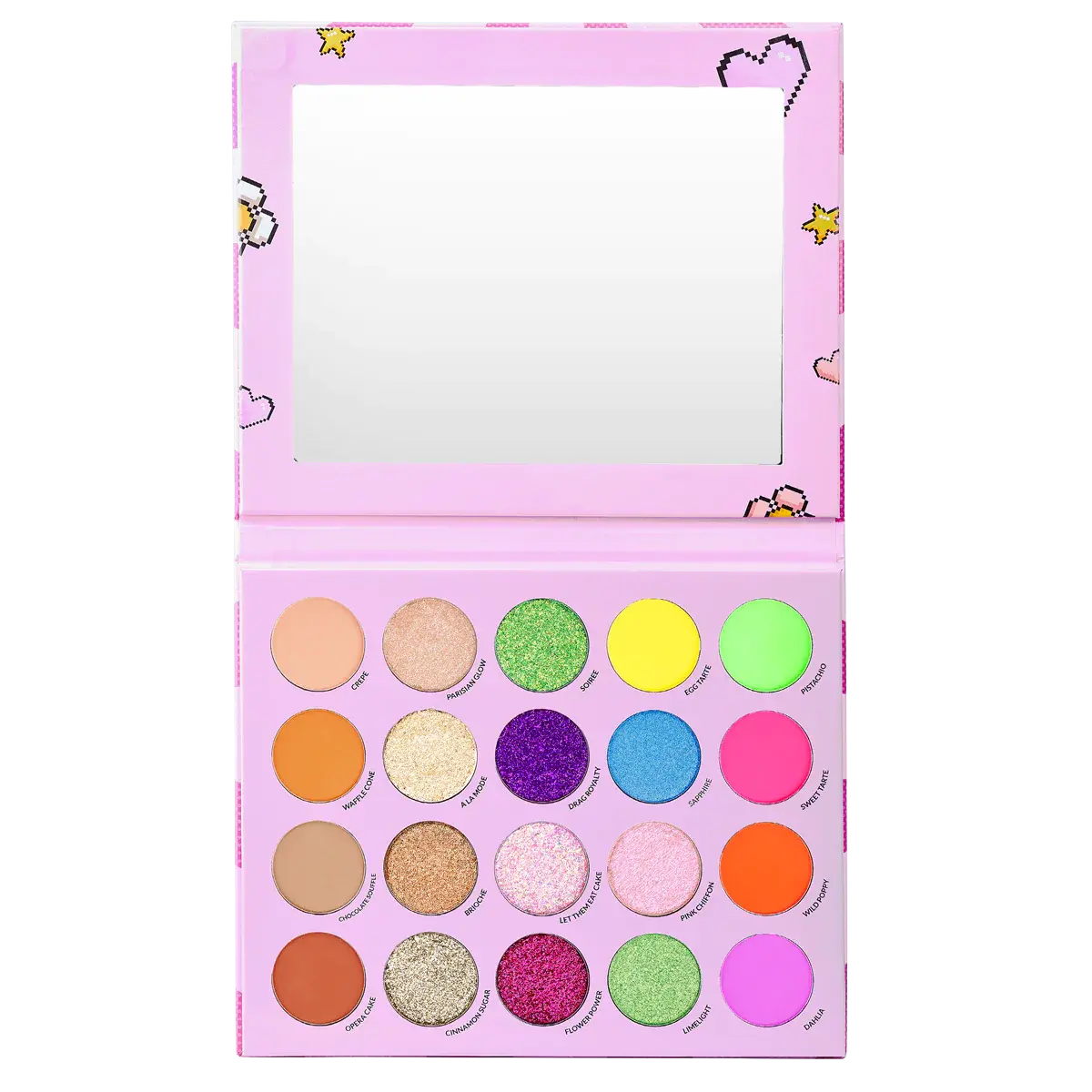 KimChi Chic Beauty KIMCHI X TRIXIE BFF4EVR MVPalette - Assorted Colorful Eyeshadow in Pink Case with Clear Window KimChi Chic Beauty KIMCHI X TRIXIE BFF4EVR MVPalette - Assorted Colorful Eyeshadow in Pink Case with Clear Window