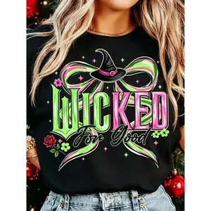 Wicked For Good Witch T-shirt, Wicked Musical Fan Gift, Cute 100% Cotton Tee, Wicked Elphaba & Glinda Shirt