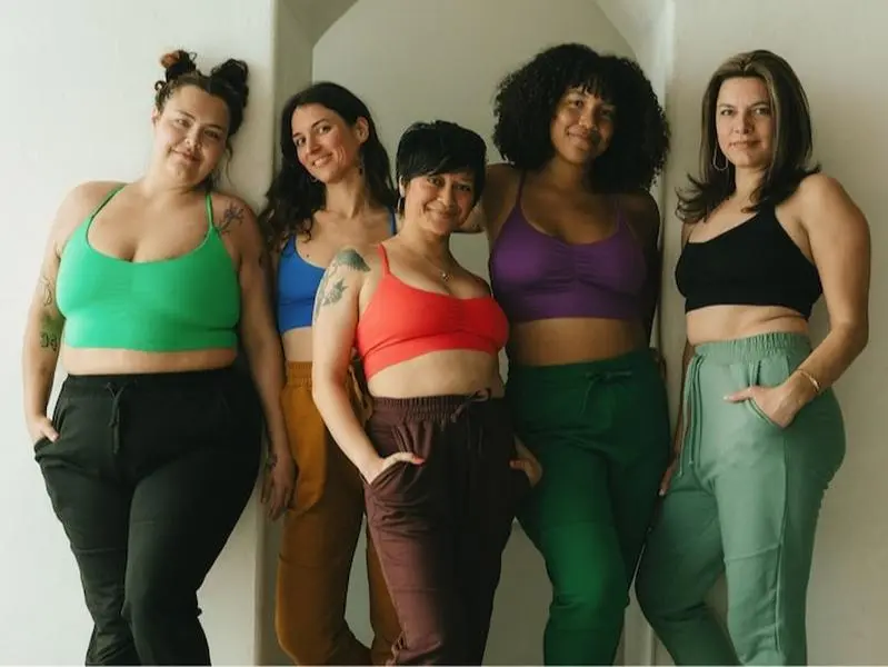 Neon Bralettes - organic cotton vibrant colors - cross back bralette
