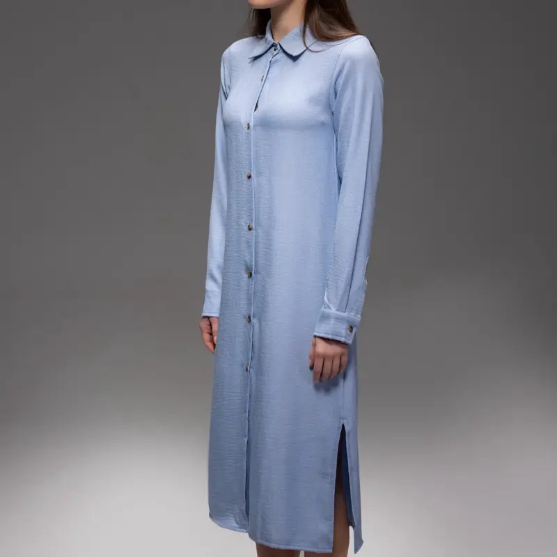 Solgar Breezy Linen Midi Shirt Dress – Modest, Elegant & Summer-Ready
