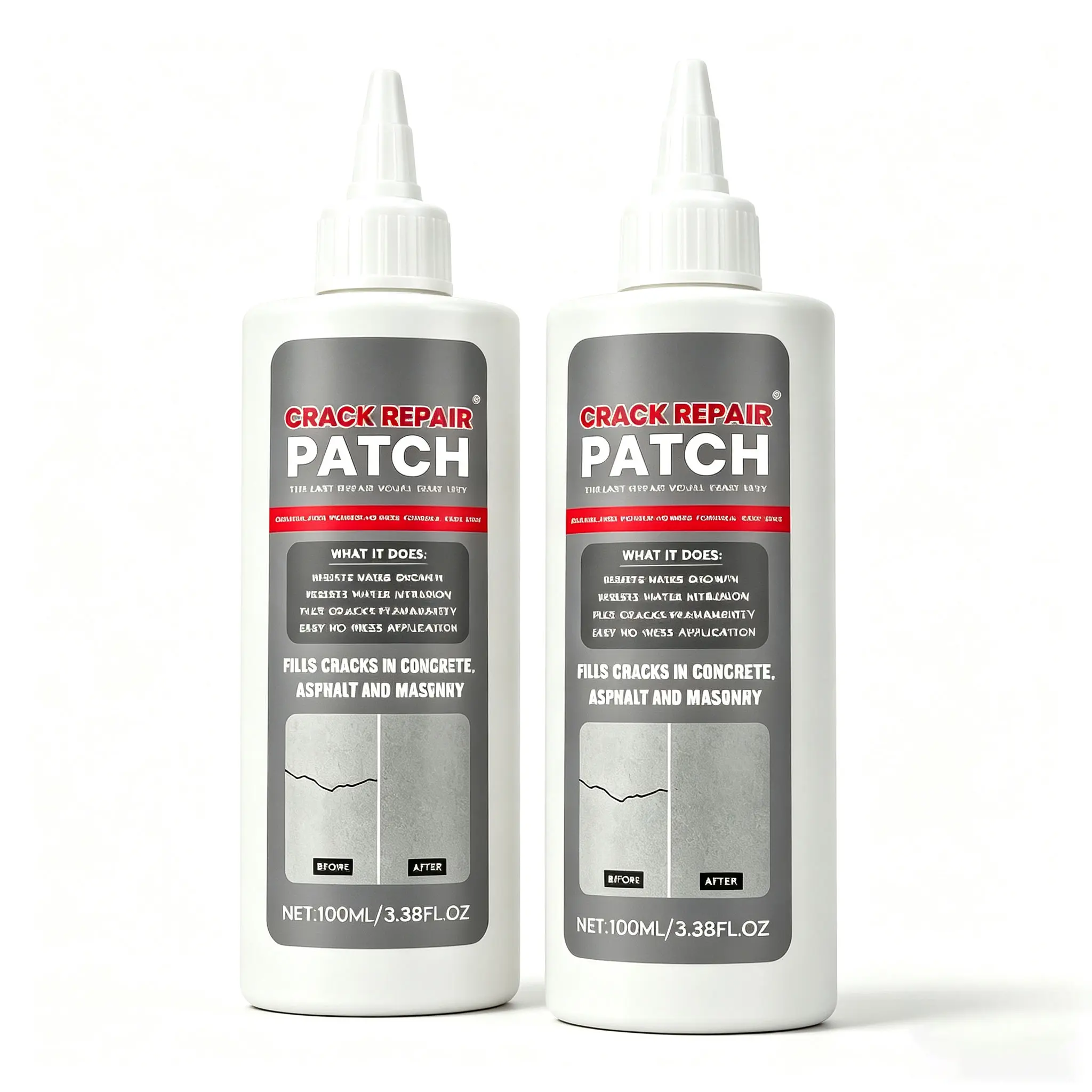 2pcs/4pcs Concrete Crack Repair Compound, Waterproof Sealant—Suitable for Driveways, Garages, Basements, Floors, Walls, and Foundations