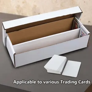 2 Row Card Storage Box Holds over 300 3x4 toploads Sports Trading Card (1,600 CT)