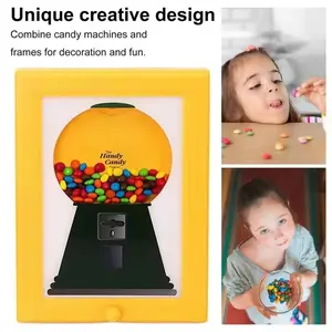 Creative candy storage rack, personalized candy dispenser, photo frame, stylish desktop organizer, unique home decoration, artistic home storage ornament