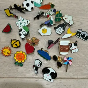 30 pieces of lovely enamel pin set, various cartoon designs, backpack lapel pin, jeans sweater coat, fashion brooch for men and women, fun for both men and women