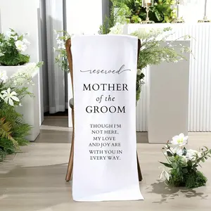 Mother of the Groom Wedding Memorial Reserved Chair Sign, Linen Memorial Sign for Loved Ones, Sympathy Gift for Loss Seat Celebration