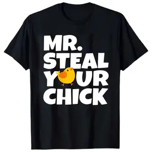 Funny Easter "Mr. Steal Your Chick" Graphic T-Shirt