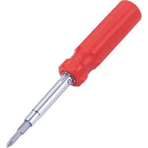 6-In-1 Flat Head & Phillips Reversible Screwdriver#1 And#2 Phillips, 3/16 And 5/16 Slotteds,1/4" & 5/16" Nut Driver Bit Tube Snap-on 6 In 1 Multifunctional Screwdriver