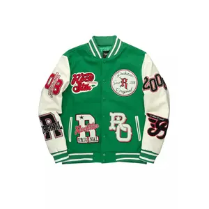 Ghoster Green Varsity Jacket