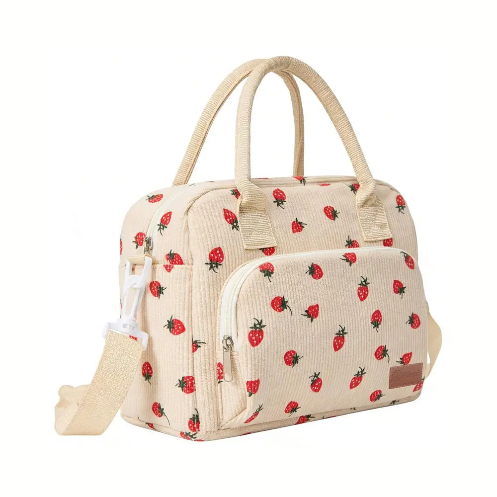 Insulated Lunch Bag for Women Cute Pattern Thermal Waterproof Reusable Tote for Office School and Picnic