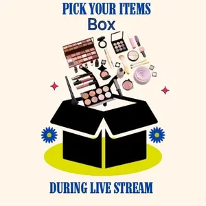 Choose your items while we are live you can add eyeshadow palletes ,lipsticks, brushes and more 1 point = 1 dollar