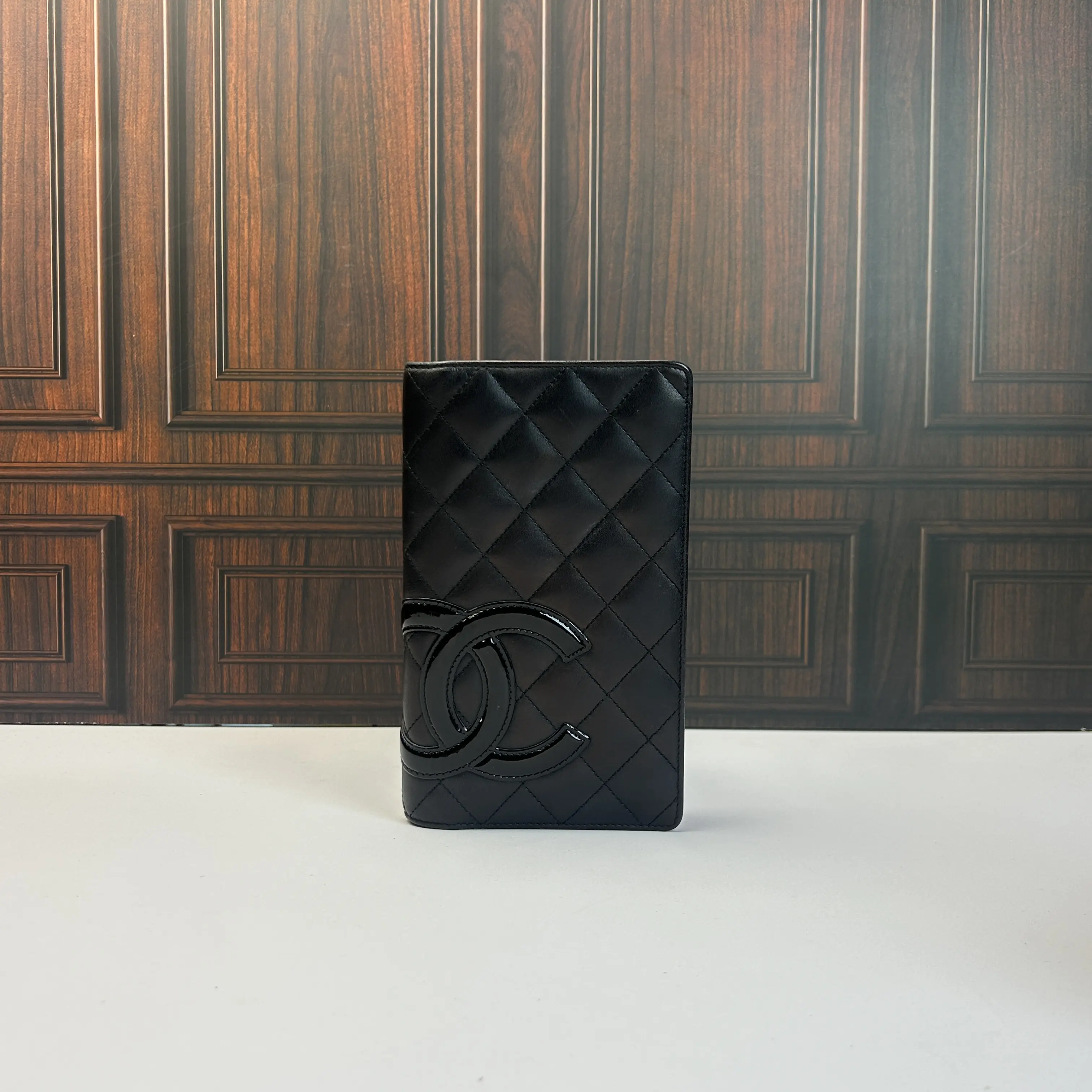 Pre-owned CHANEL Cambon Line CC Long Bi fold Wallet 888
