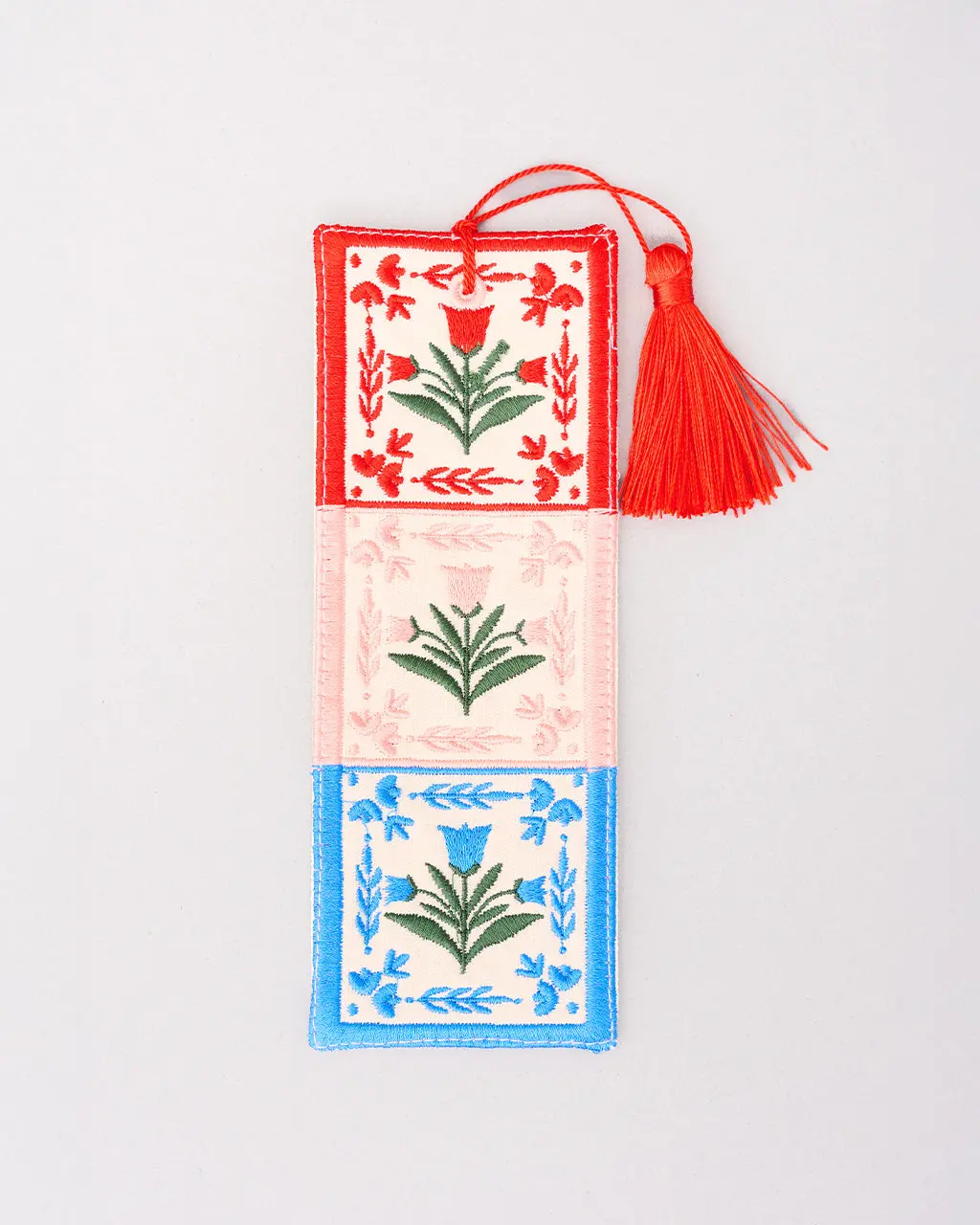 Embroidered Bookmark - Folk Floral