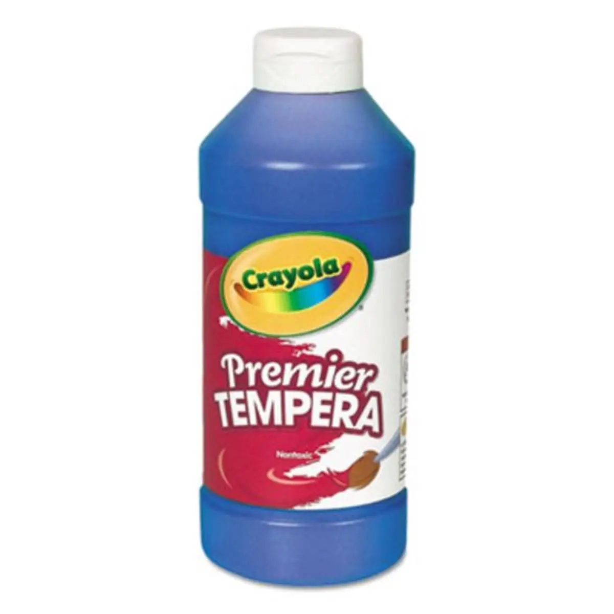 Crayola Premier Tempera Art Paint, Blue 16 oz, Non-Toxic & Opaque with Creamy Consistency for Smooth Brush Flow and Brilliant Colors, Freeze-Thaw Stable, Highest Opacity, One-Coat Coverage