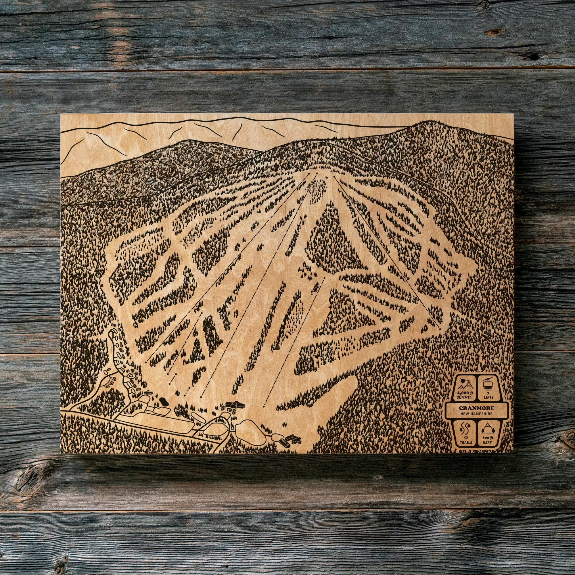 Cranmore, New Hampshire Ski Trail Map