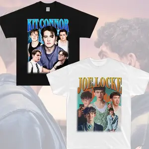 Kit Connor Joe Locke Retro Fan T Shirt Vintage Collage Graphic Unisex Tee Heart stopper Cast Inspired Gift for TV Series Fans