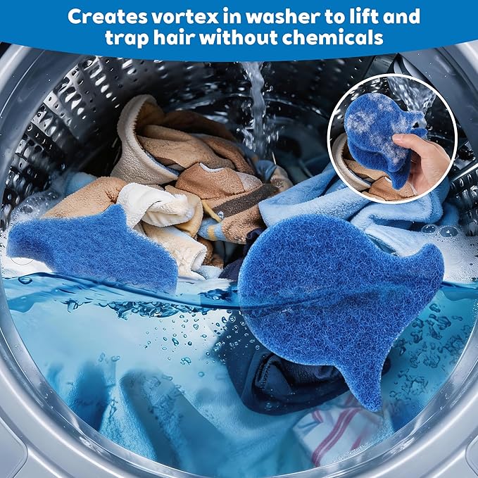 6PCS Pet Hair Remover for Laundry Reusable Dog & Cat Hair Catcher Microfiber Gentle Laundry Tool for Washing Machine Dryer Chemical-Free Cleaning - Washer 6PCS Pet Hair Remover for Laundry Reusable Dog & Cat Hair Catcher Microfiber Gentle Laundry Tool for Washing Machine Dryer Chemical-Free Cleaning - Washer